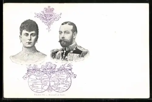 AK Georg V. von England mit seiner Gemahlin