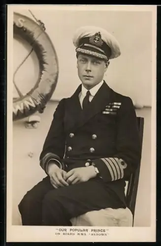 AK Prinz George in Matrosenuniform an Board der H.M.S. Renown
