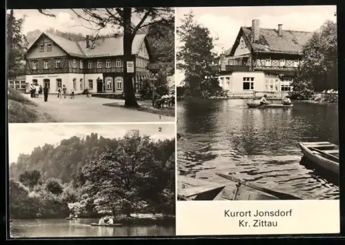 AK Jonsdorf /Zittau, HO-Gaststätte Gondelfahrt, Nannenfelsen, Gondelfahrt