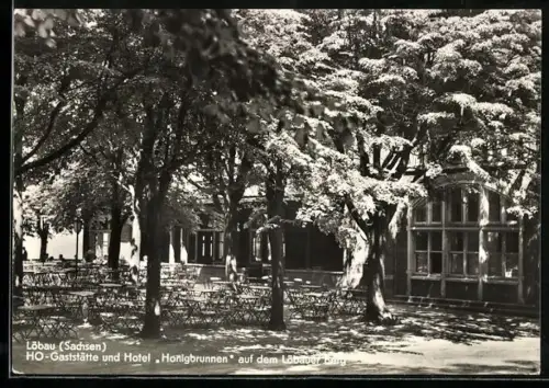 AK Löbau /Sachsen, HO-Gaststätte und Hotel Honigbrunnen auf dem Löbauer Berg