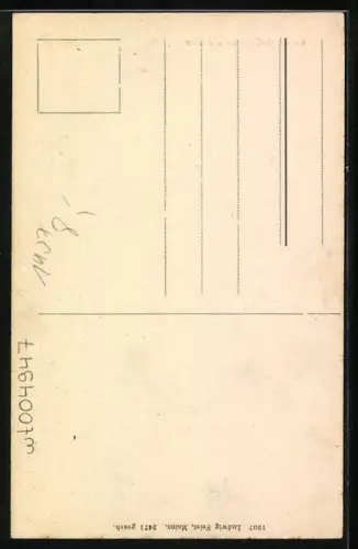 AK Mainz, Gutenberg-Denkmal und Dom