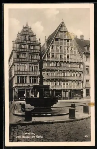 AK Hannover, Alte Häuser am Markt