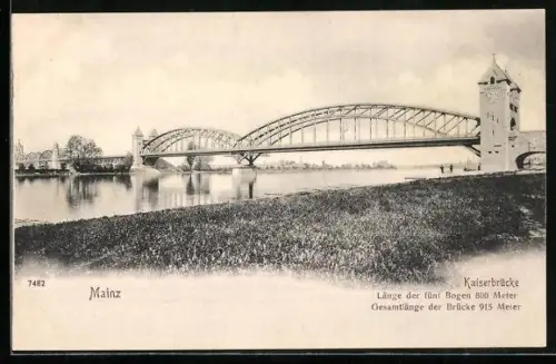 AK Mainz, Kaiserbrücke