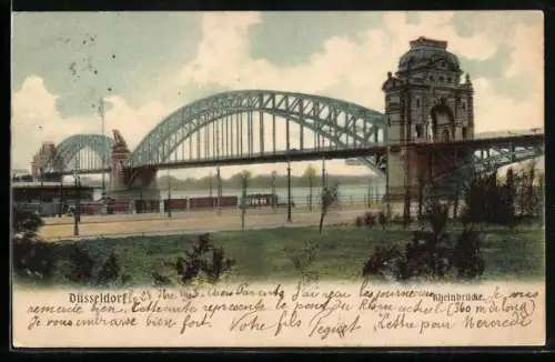 AK Düsseldorf, Rheinbrücke