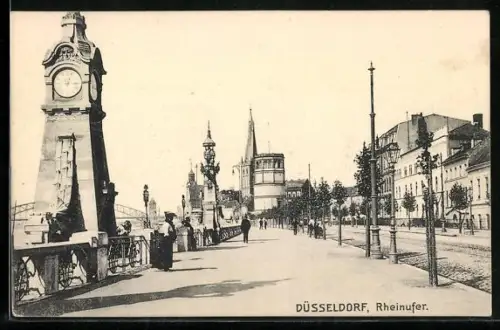 AK Düsseldorf, Rheinufer