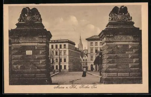 AK Mainz a. Rh., Rotes Tor