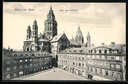 AK Mainz am Rhein, Dom vom Leichhof