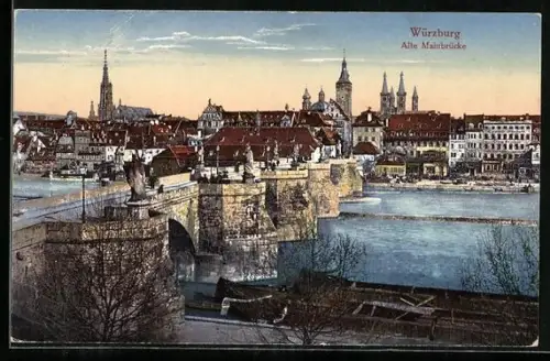 AK Würzburg, Alte Mainbrücke