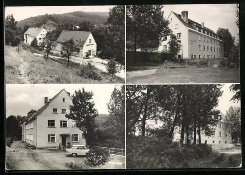AK Schmiedeberg /Dippoldiswalde, Martin-Luther-King-Haus, verschiedene Ansichten