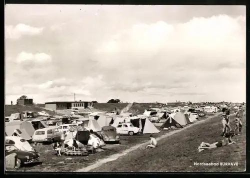 AK Burhave, Zeltplatz, Strandhalle, INh. Hans Krüger, Badegäste