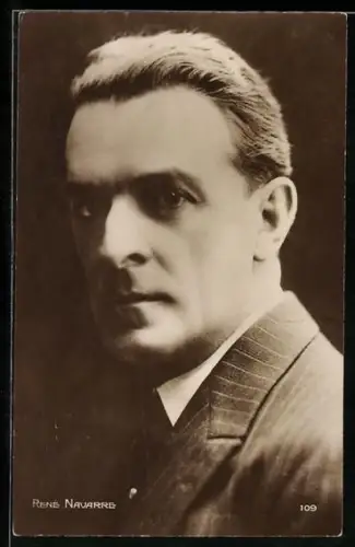 AK Schauspieler René Navarre im Porträt