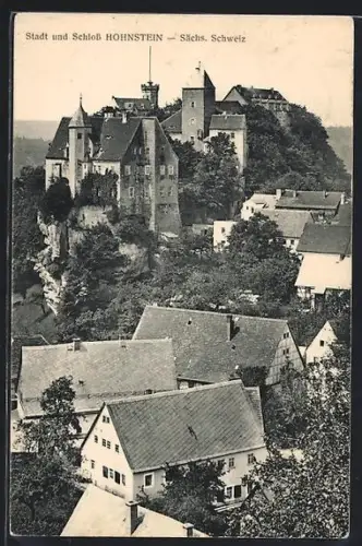 AK Hohnstein /Sächs. Schweiz, Stadt und Schloss
