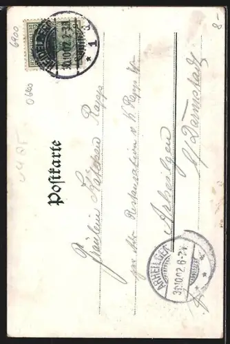 Lithographie Heidelberg, Gesprengter Turm