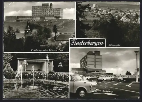 AK Finsterbergen, Erholungsheim Wilhelm Pieck, Teilansicht, Parkplatz