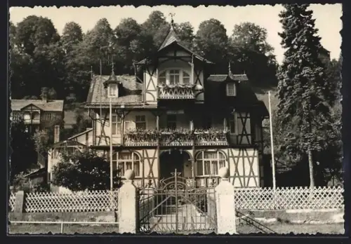 AK Schwarzburg /Schwarzatal, Ferienheim VEB des Baukombinat Leipzig