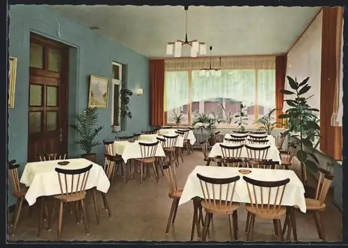 AK Eselsfürth /Kaiserslautern, Gasthaus Barbarossa-Hof, Inh. W. Flockertz, Wintergarten