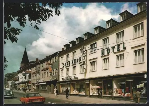 AK Kaiserslautern, Pariser Strasse, Hotel Zepp, Konditorei-Café-Restaurant
