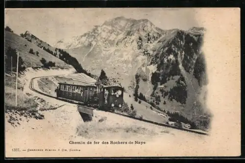 AK Chemin de fer des Rochers de Naye, Bergbahn