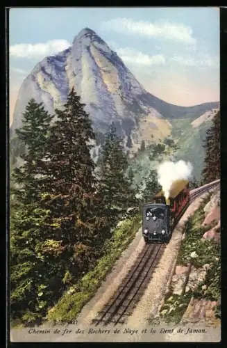 AK Chemin de fer des Rochers de Naye et la Dent de Jaman, Bergbahn