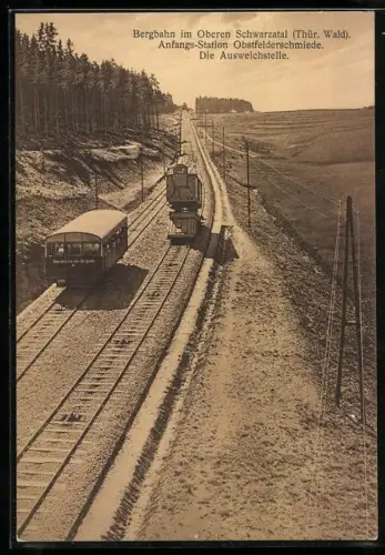 AK Bergbahn im Oberen Schwarzatal, Die Ausweichstelle