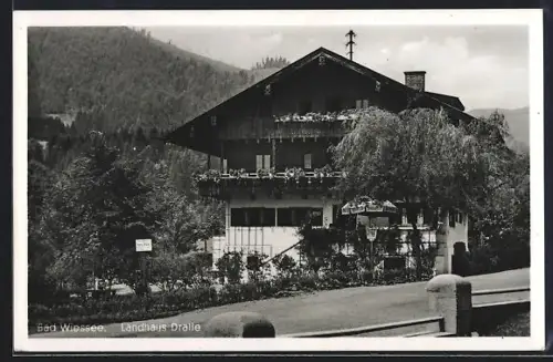 AK Bad Wiessee, Hotel Landhaus Dralle. Frz. v. Epp-Strasse