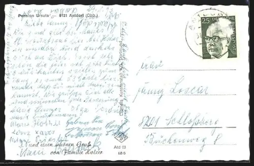 AK Antdorf /Obb, Pension Ursula