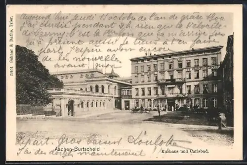 AK Aachen-Burtscheid, Kurhaus und Carlsbad