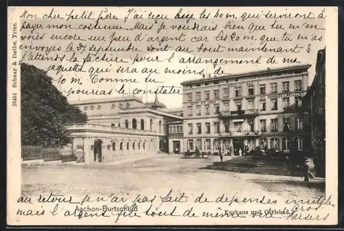 AK Aachen-Burtscheid, Kurhaus und Carlsbad, Panorama