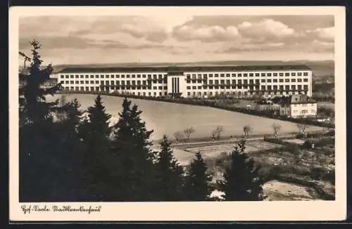 AK Hof /Saale, Stadtkrankenhaus aus der Vogelschau