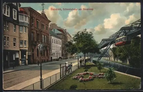 AK Barmen, Schwebebahn am Neuerweg