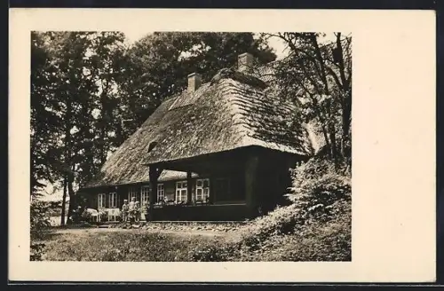 AK Tütsberg /Heber, Pensionshaus Heidehof, mit Kindergruppe