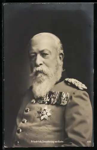 AK Friedrich Grossherzog von Baden mit Orden