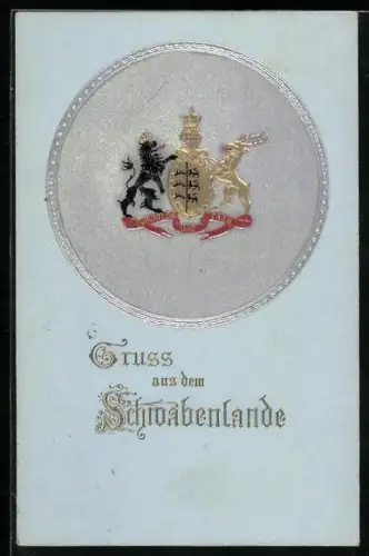 Künstler-AK Wappen von Schwaben