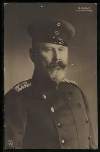 AK Uniformfoto von König Wilhelm II. von Württemberg