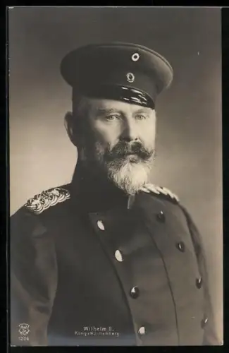 AK Uniformfoto von König Wilhelm II. von Württemberg
