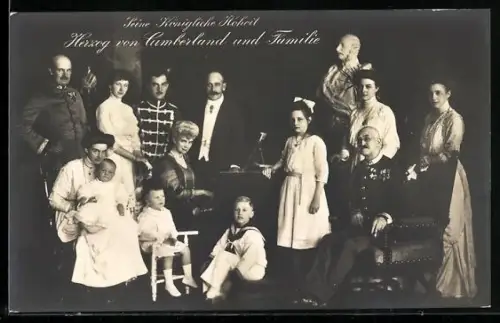 AK Seine Königl. Hoheit Herzog von Cumberland und Familie
