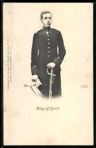 AK König von Spanien in Uniform
