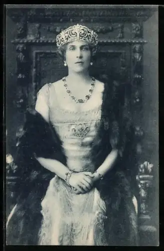 AK Victoria Eugenia von Spanien im Porträt