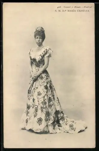 AK S. M. Da. Maria Cristina von Spanien