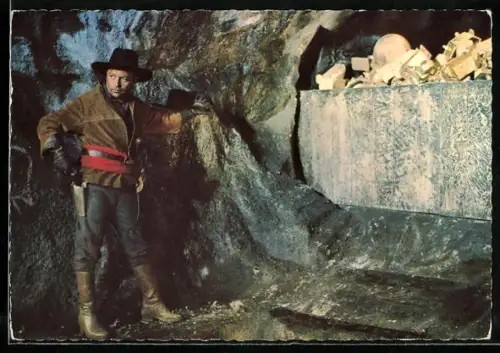 AK Schauspieler Herbert Lom als Cornel, Szene aus Der Schatz im Silbersee