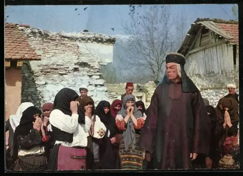 AK Szene aus dem Karl May-Film Der Schut, Ich habe solchen Angst vor dem heiligen Mübarek...