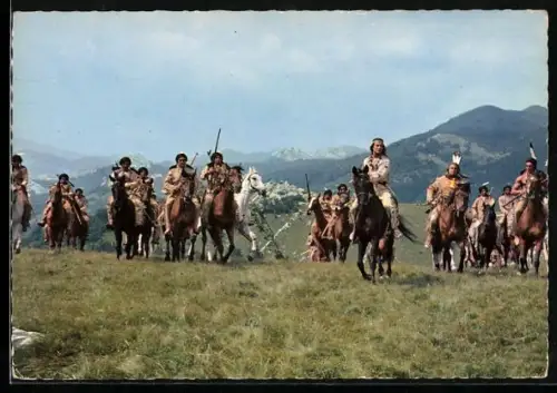 AK Winnetou Teil I, Filmszene