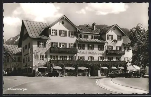 AK Oberammergau, Hotel Wittelsbach, Gesamtansicht