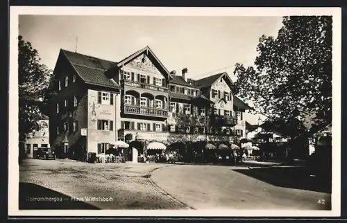 AK Oberammergau, Hotel Haus Wittelsbach, Agentur der Canadian Pacific Steamships