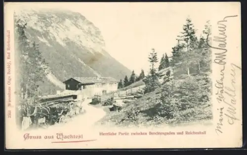 AK Wachterl, Herrliche Partie zwischen Berchtesgaden und Reichenhall