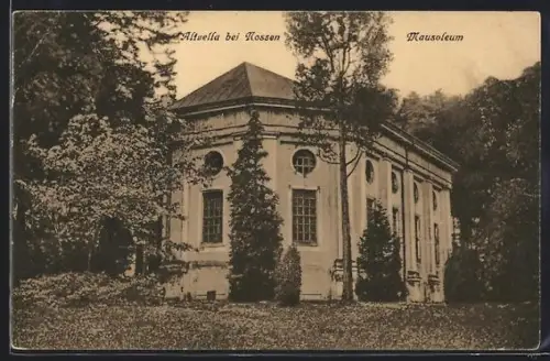 AK Altzella bei Nossen, Ansicht vom Mausoleum