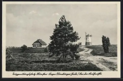 AK Munster-Lager /Lüneburger Heide, Truppenübungsplatz, Bei der Krähmühle
