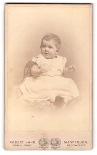 Fotografie Robert Hahn, Magdeburg, Breiteweg 213, Porträt eines kleinen Kindes