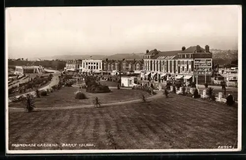 AK Barry Island, Promenade Gardens
