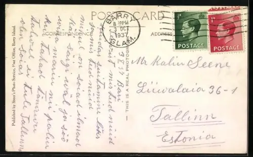 AK Barry Island, Promenade Gardens